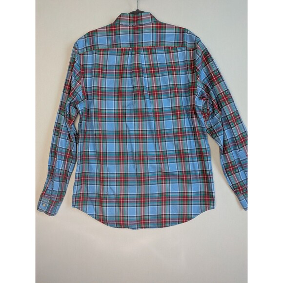 Vineyard Vines Shirt Mens M Blue Plaid Classic Fit Tucker Long Sleeve Button Up - Picture 7 of 10